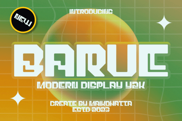 Barue Font: Designing with Y2K Nostalgia