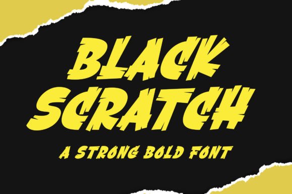 Black Scratch Font: Bold Branding for Small Business