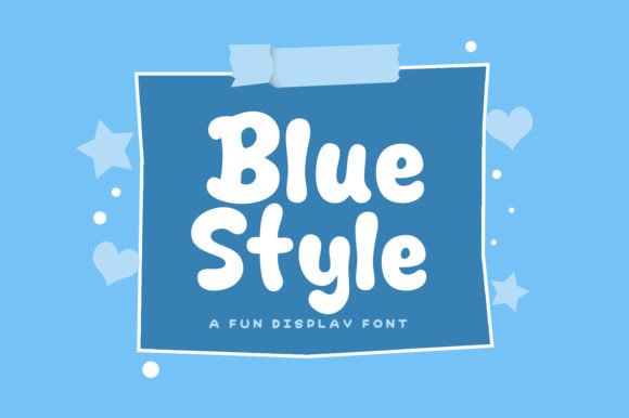 Blue Style Font: Adding Playful Charm to Brand Identity