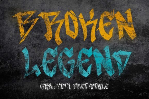 Broken Legend Font: Bold Branding for Small Business
