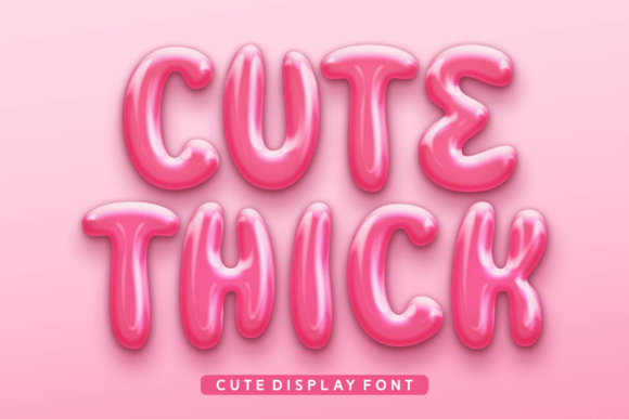 Cute Thick Font: Playful Display Typography for Web Design