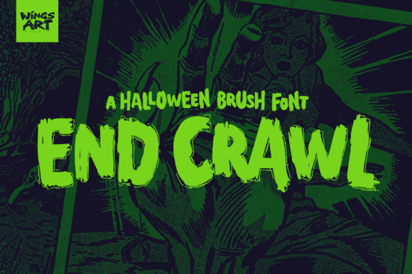 End Crawl Font: Adding Vintage Horror Texture to Editorial Design