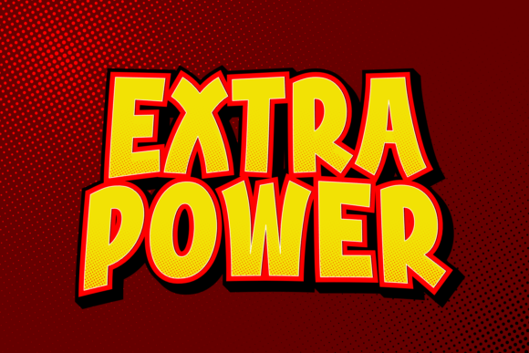Extra Power Font Review: A Cheerful Display Typeface