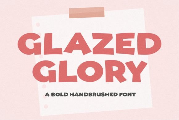 Glazed Glory Font: Handbrushed Charm for Makers