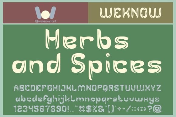 Herbs and Spices Font: A Display Typeface for Campaigns
