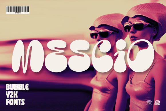 Mescio Font: Y2K Bubble Type for Handmade Products
