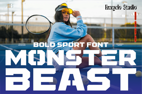 Monster Beast Font: Bold Display Type for Makers