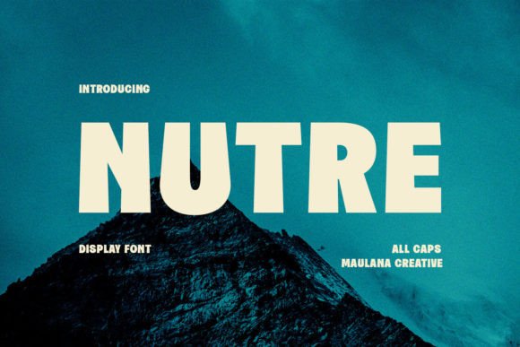 Nutre Font: Bold Display Typography for Editorial Design