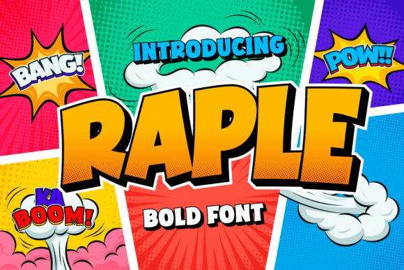 Raple Font: A Joyful Display Typeface for Branding