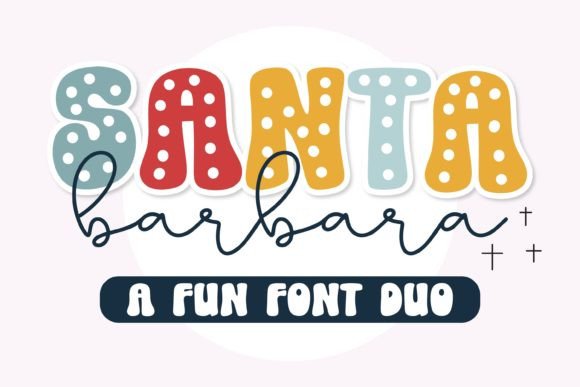 Santa Barbara Font: Retro Display Typography for Web Design