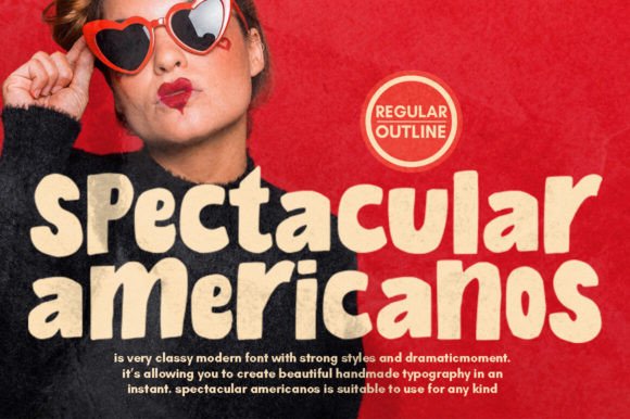 Spectacular Americanos Font: A Display Typeface for Campaigns