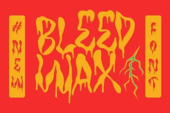 Tf Bleedwax Font: Eerie Display Typography for Web Design