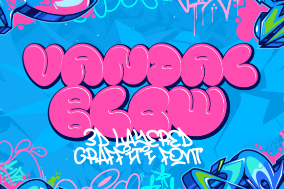 Vandal Blow Font: 3D Layered Type for Digital Campaigns
